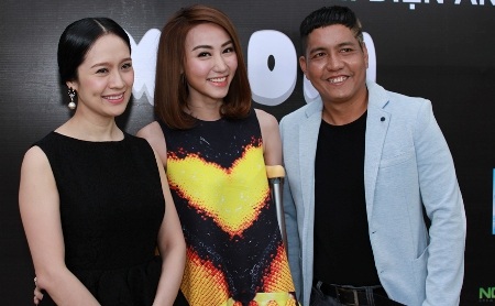 Chồng Thanh Thúy diễn cảnh “nóng” trước mặt Ngân Khánh - 1 Vợ chồng Thanh Thúy và Ngân Khánh