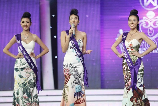 Cận cảnh 12 thí sinh Hoa khôi áo dài Việt Nam trước đêm chung kết - 1 Top 3 Thúy Vân - Lan Khuê - Lệ Quyên