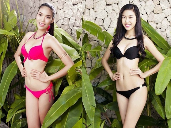 Lan Khuê, Thúy Vân - Ai sẽ đại diện Việt Nam tại Hoa hậu thế giới 2015? - 2 Lan Khuê - Thúy Vân trong trang phục bikini