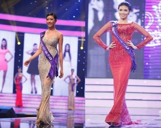 Lan Khuê, Thúy Vân - Ai sẽ đại diện Việt Nam tại Hoa hậu thế giới 2015? - 3 Thúy Vân - Lan Khuê trong trang phục dạ hội