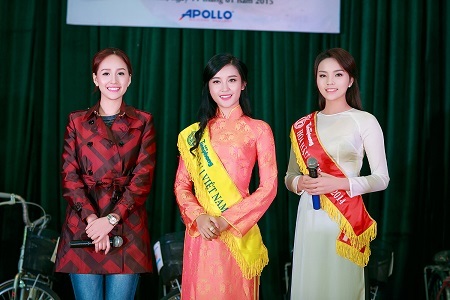 Hoa hậu Kỳ Duyên cùng đàn chị Mai Phương Thúy rủ nhau làm từ thiện - 5 Tham gia chuyến đi này còn có á hậu 1 Hoa hậu Việt Nam 2014 Huyền My.