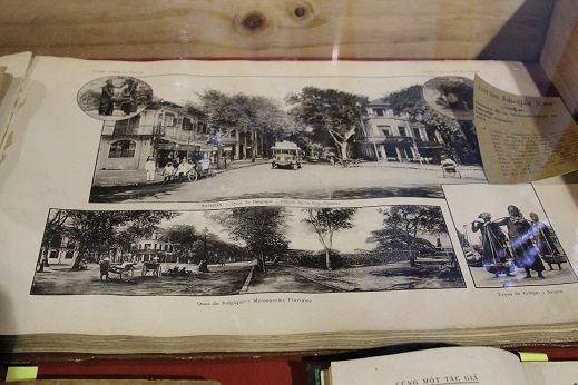 Sách ảnh về Sài Gòn xưa được trưng bày ấn tượng tại Đường sách Xuân Ất Mùi 2015.