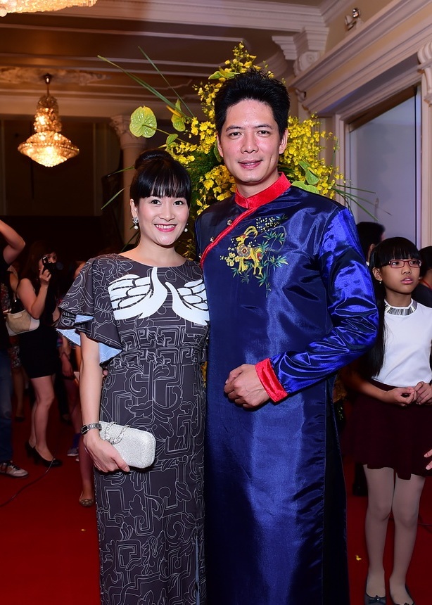 Vợ chồng MC, diễn viên Bình Minh luôn đồng hành trong các sự kiện gần đây.