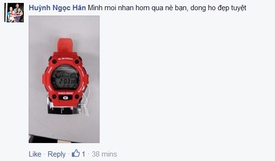 S.UFO - cùng bạn trẻ cả nước bứt phá đầu xuân - 3 Ngọc Hân (TP.HCM) khoe ngay trên Stingworld chiếc đồng hồ cực chất vừa được S.UFO tặng