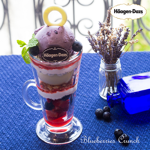 Blueberry – bí quyết sắc đẹp của sao - 4 Vị kem Blueberries & Cream siêu cao cấp của Häagen-Dazs.