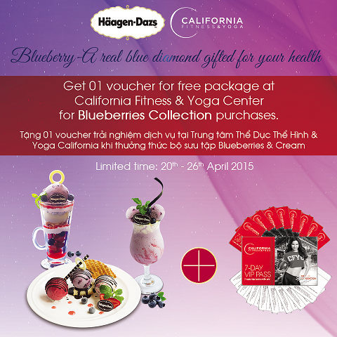Blueberry – bí quyết sắc đẹp của sao - 5 Hệ thống nhà hàng kem café Häagen-Dazs: