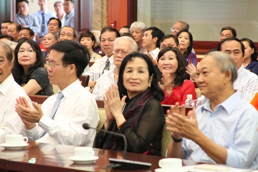 NSND Trà Giang tại buổi gặp mặt