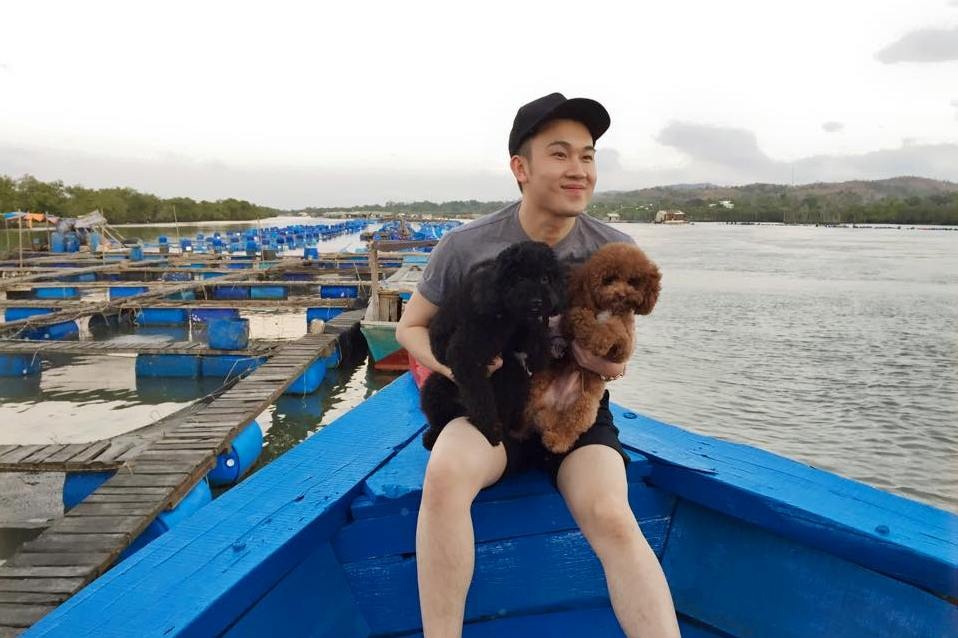 Thú cưng của sao Việt nào đáng yêu nhất? - 4 Dương Triệu Vũ cũng có 2 chú cún rất đáng yêu thuộc họ