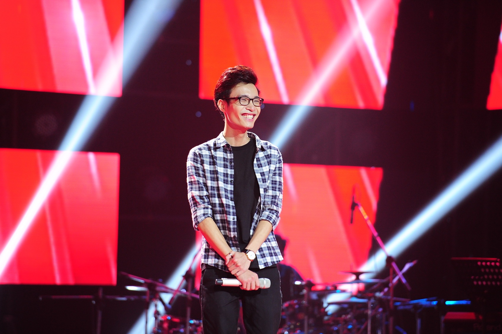 Thí sinh Anh Duy được cả 4 vị Huấn luyện viên muốn có