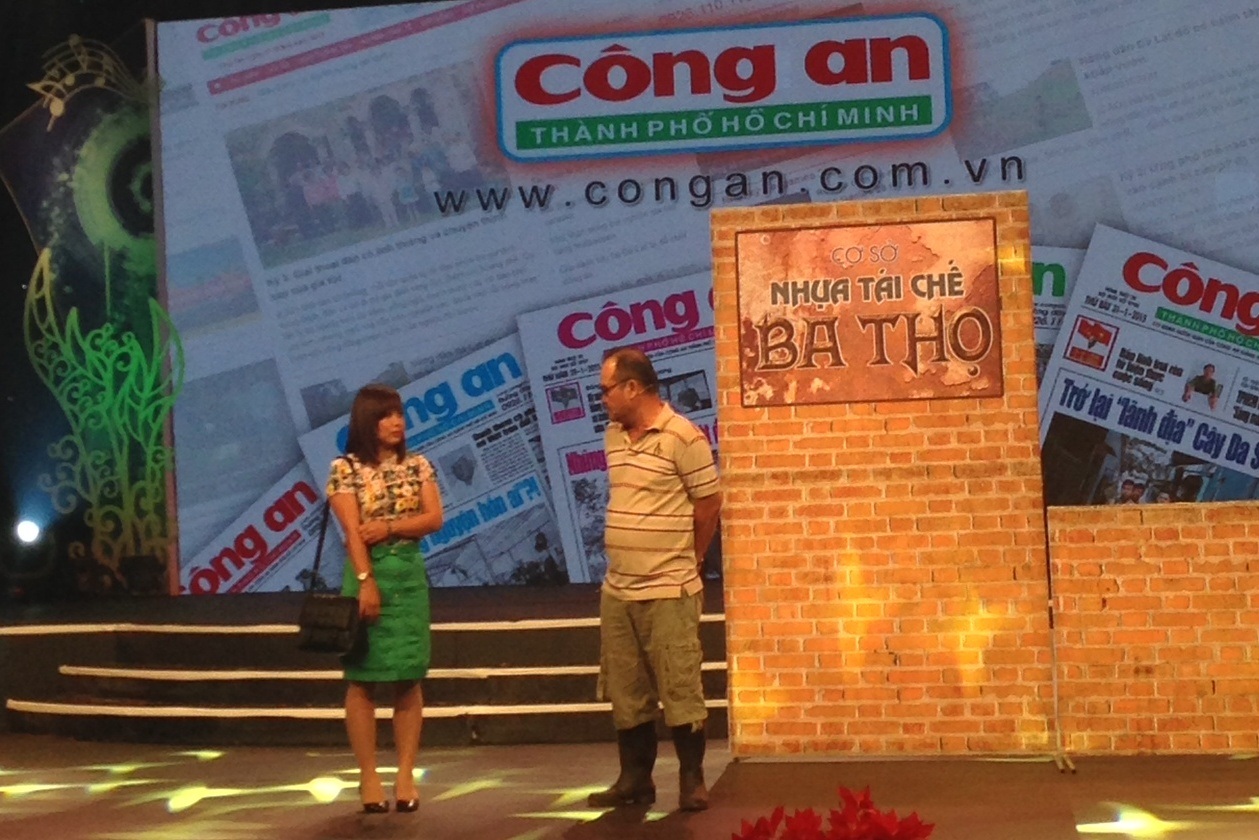 Báo Công An thành phố với một tiểu phẩm