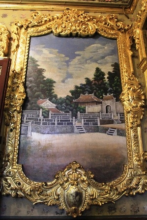 1 trong 6 bức tranh tường quý được phục dựng nhờ vào sự giúp đỡ từ phía CHLB Đức