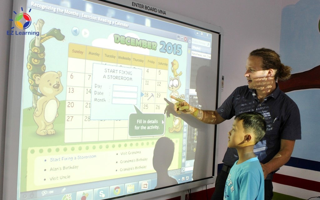 Lớp học tiếng Anh với 100% giáo viên nước ngoài