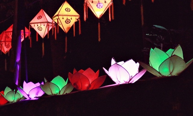 Đèn hoa sen và đèn bánh ú