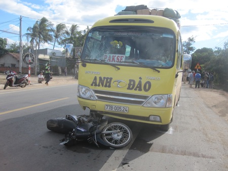 Hiện trường vụ tai nạn giao thông