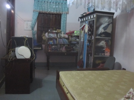 Căn phòng cháu Thủy nơi xảy ra vụ án mạng kinh hoàng