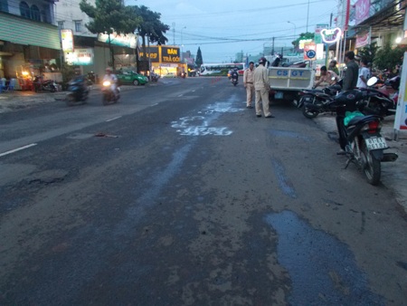 Hiện trường vụ tai nạn giao thông