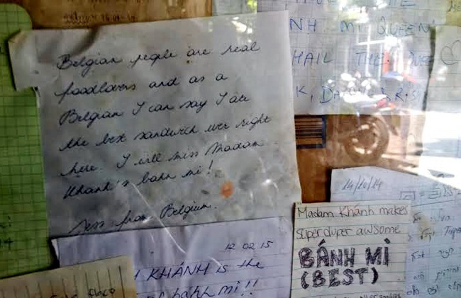 Bánh mì Madam Khanh được xếp hạng thứ 7 của TripAdvisor về
các món ngon ở Hội An