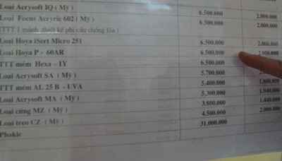 Thực hư việc đánh tráo nhân thủy tinh thể kém chất lượng - 2 Thực hư việc đánh tráo nhân thủy tinh thể kém chất lượng - 2