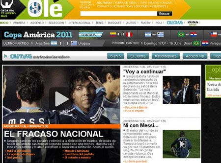 Báo giới Argentina trút cơn thịnh nộ lên đội nhà - 1 Báo giới Argentina trút cơn thịnh nộ lên đội nhà - 1