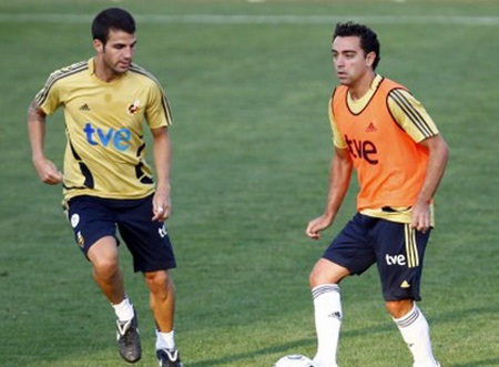 Xavi háo hức cạnh tranh vị trí cùng Fabregas - 1