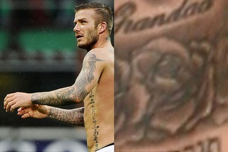 Khả năng chịu đau phi thường của David Beckham khi xăm toàn thân