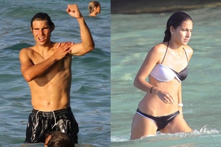 Rafael Nadal tình tứ bên bạn gái trên bãi biển Mallorca - 3
