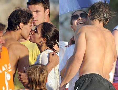 Rafael Nadal tình tứ bên bạn gái trên bãi biển Mallorca - 4