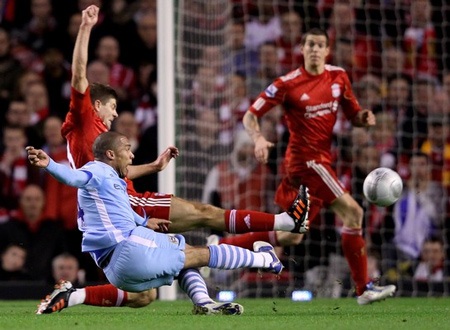 Vượt ải Man City, Liverpool có mặt ở chung kết Carling Cup - 1 Vượt ải Man City, Liverpool có mặt ở chung kết Carling Cup - 1