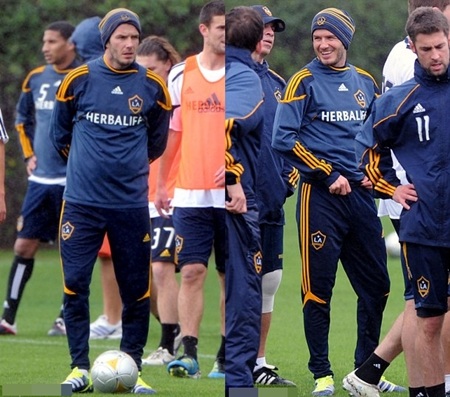 Beckham hứng khởi tập luyện bất chấp trời mưa - 8 Beckham hứng khởi tập luyện bất chấp trời mưa - 8