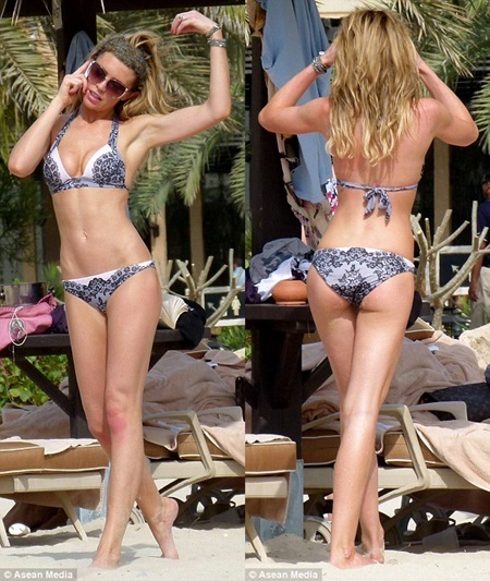 Vợ “sếu vườn” Peter Crouch đẹp ngỡ ngàng tại Dubai