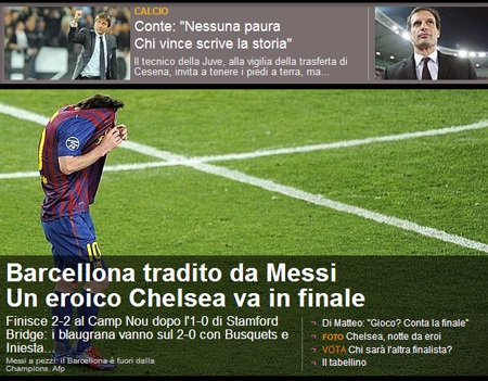 Báo chí thế giới đồng cảm với bi kịch của Messi và Barca