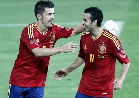 David Villa tỏa sáng, Tây Ban Nha “hủy diệt” Ả rập xê-út - 3 David Villa đã có bàn thắng cho TBN sau gần 1 năm vắng bóng