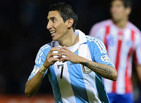 Những điểm nhấn tại vòng loại World Cup 2014 đêm qua - 10 Di Maria mở tỷ số...