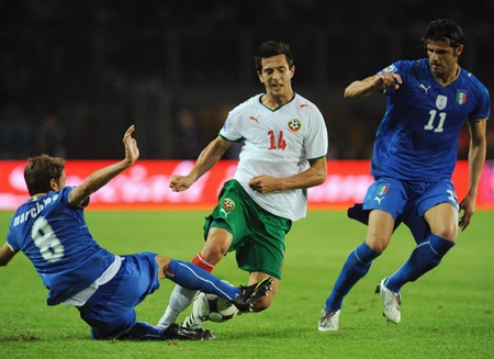 Bulgaria - Italia: Bẻ gai hoa hồng - 1 Italia từng dễ dàng vượt qua Bulgaria tại vòng loại World Cup 2010
