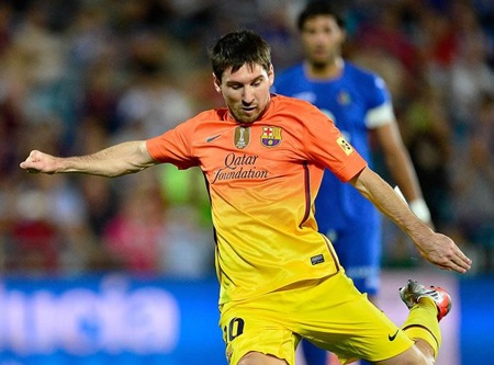 Messi đang có được phong độ ấn tượng trong năm 2012
