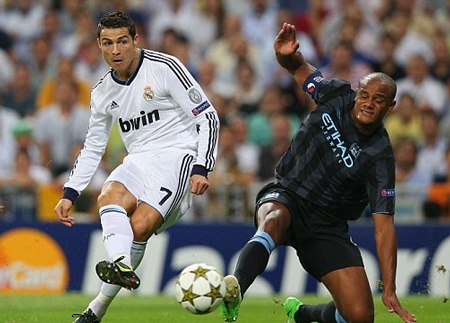 C. Ronaldo tỏa sáng, Real Madrid thắng nghẹt thở Man City - 7 C. Ronaldo bất lực trước hàng thủ Man City