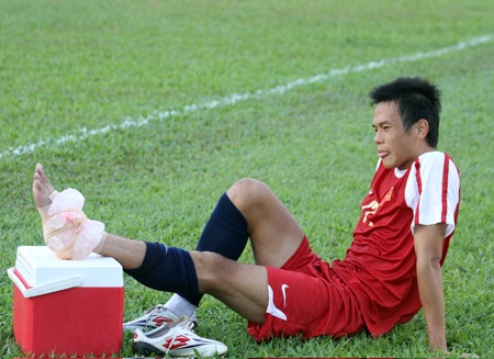 Xuân Hiếu trong màu áo U23 Việt Nam tại SEA Games 2011 - Ảnh: Thục Linh