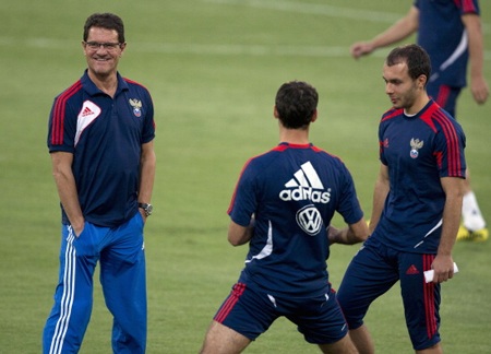 Sức ép tại Moscow đón đợi C. Ronaldo - 3 Fabio Capello và các học trò đã sẵn sàng để đánh bại BĐN
