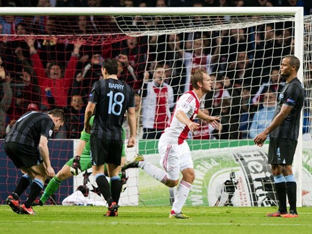 Man City - Ajax: Canh bạc tất tay của Mancini - 1 Man City đã gục ngã cay đắng dưới tay Ajax ở lượt đi