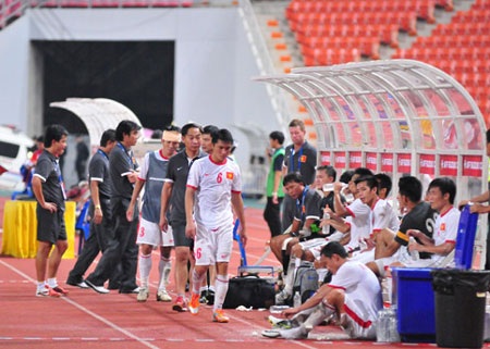 Bầu không khí u ám bao trùm lên đội tuyển Việt Nam