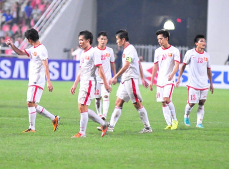 Những vận rủi của đội tuyển Việt Nam tại AFF Cup 2012 - 1 Đội tuyển Việt Nam đã thực sự không may mắn tại giải năm nay - Ảnh: An An