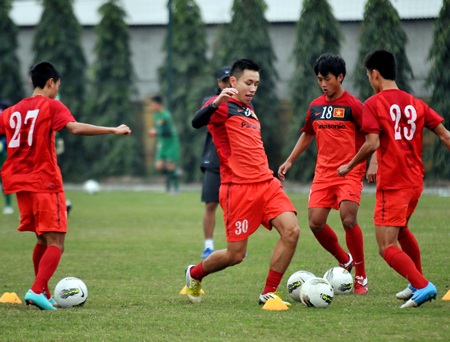 Đội tuyển Việt Nam sẵn sàng cho trận giao hữu với Hải Phòng - 1 ĐT Việt Nam đang tỏ ra khá tự tin