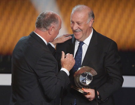 Del Bosque giành giải HLV xuất sắc nhất năm 2012