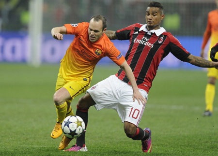 Milan đánh bại Barcelona đầy thuyết phục tại San Siro - 2 Bàn mở tỷ số của Boateng là bước ngoặt giúp AC Milan chiến thắng