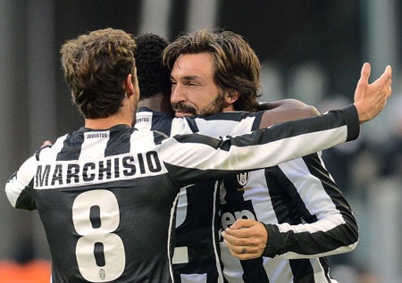 Pirlo-Marchisio, trái tim và lá phổi của Juventus