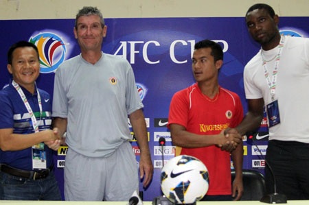 Sài Gòn XT quyết thắng Đông Bengal (Ấn Độ) tại AFC Cup - 1 Sài Gòn XT tỏ rõ quyết tâm chiến thắng - Ảnh: Sơn Dũng
