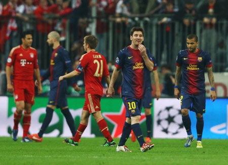 Bayern Munich gây sốc khi thắng đậm Barcelona tại Allianz Arena - 4 Nỗi buồn bại trận của Lionel Messi