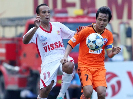 SHB Đà Nẵng thua đậm Ninh Bình - Ảnh: Gia Hưng
