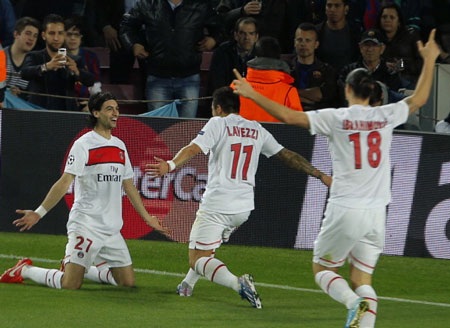 Bàn thắng của Pastore thực sự khiến Barcelona đối diện nguy cơ bị loại