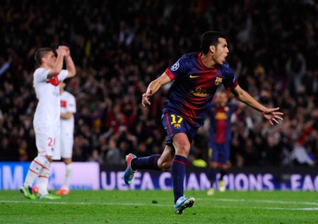 Pedro ghi bàn quý giá giúp Barca giành vé vào bán kết